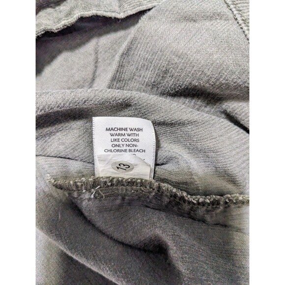 J.Jill Green Corduroy Metal Button Up Shirt Size XL Pocket Collar N64 - Picture 9 of 9